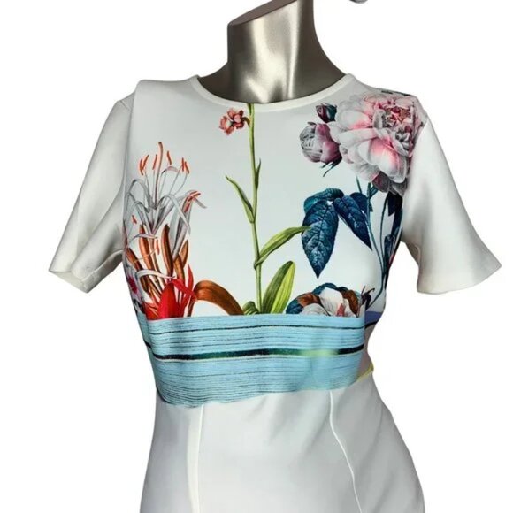 ASOS MATERNITY | Scuba Floral Pencil Dress Size 6 - Picture 5 of 7